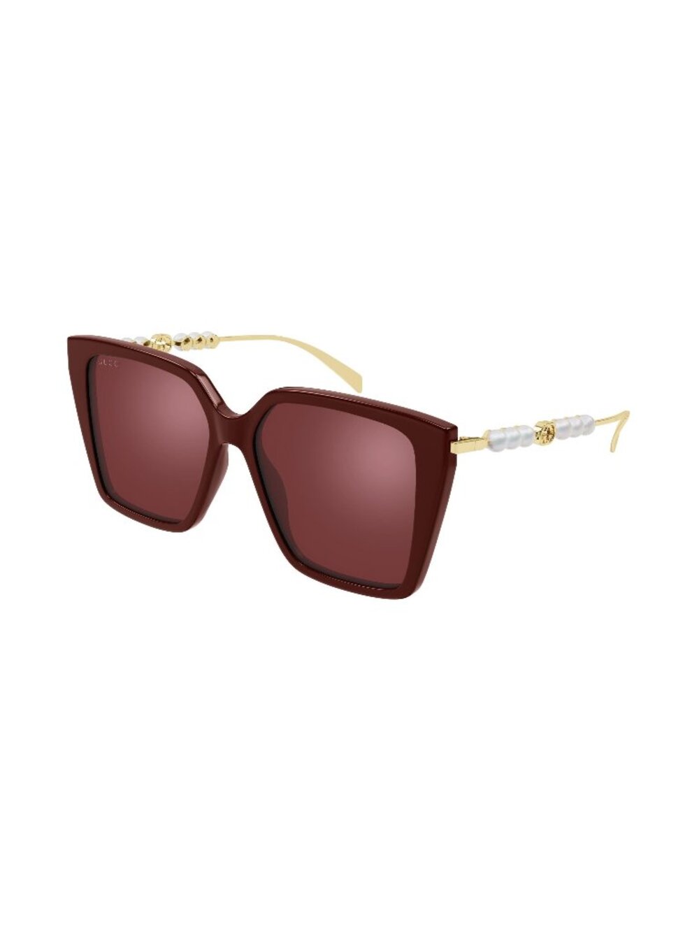 New Gucci Women's Sunglasses Red Lens Acetate Frame GG1967S 004 54